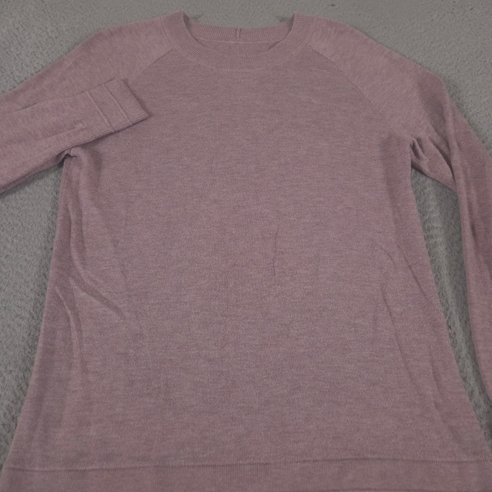 Lululemon Top Womens 8 Pink Sunshine Coast Sweater Long Sleeve Knit Pullover